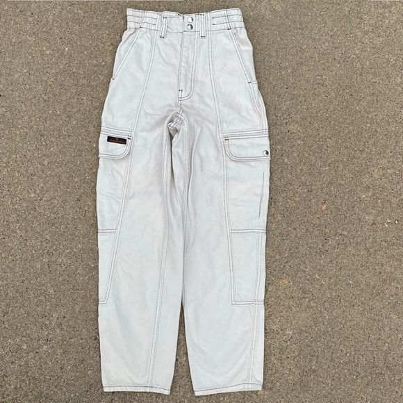Urban Outfitters UO BDG White Utility Cargo Skater Jeans - Picture 3 of 5